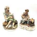 Two Capodimonte figures