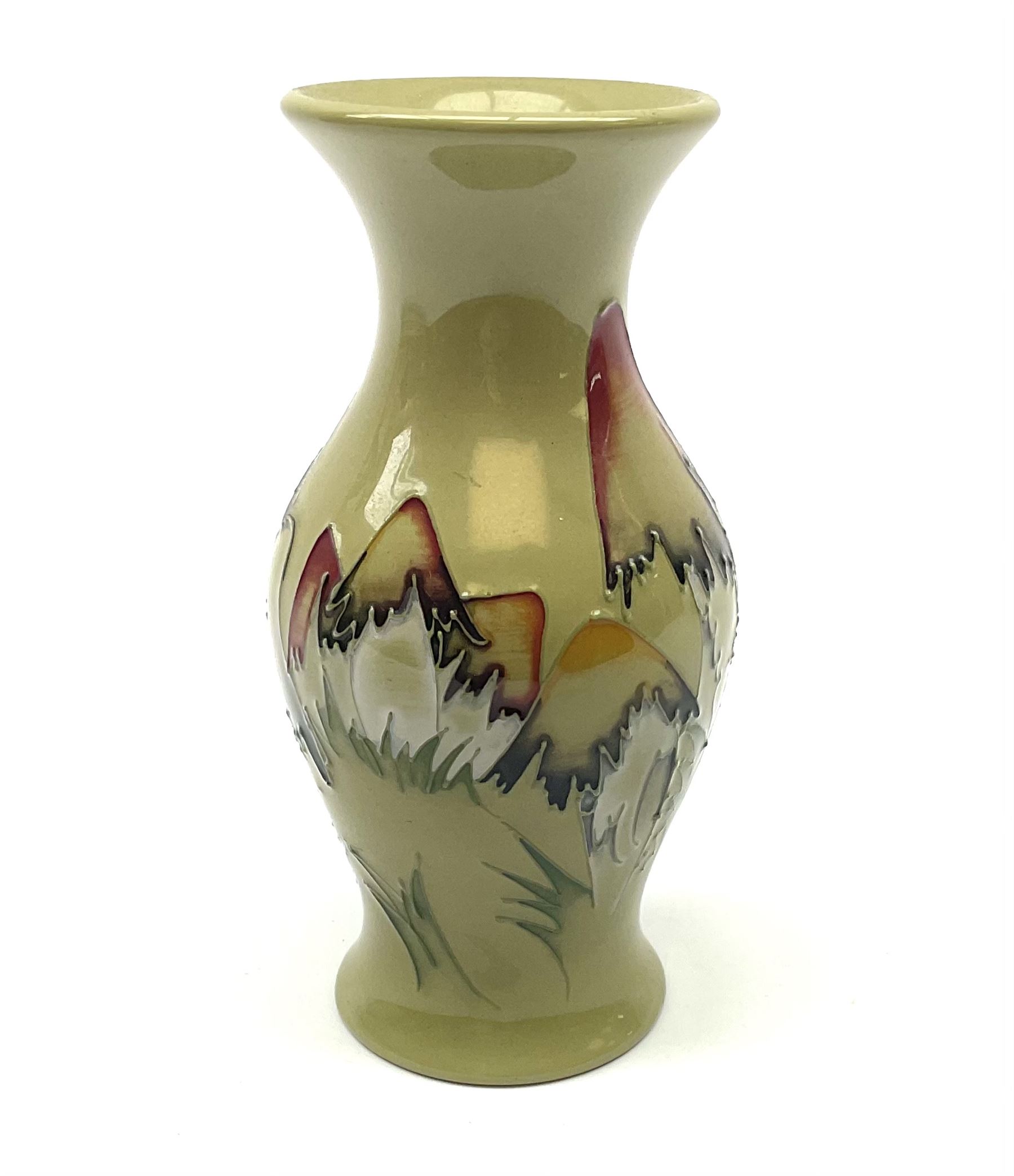 A Moorcroft vase of baluster form decorated in the Magical Toadstool pattern