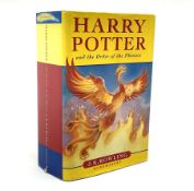 Rowling J.K.: Harry Potter and The Order of the Phoenix. 2003. First edition. Bears signature to the