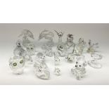 A collection of Swarovski Crystal Miniature Figures
