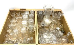 Group of Victorian and later clear glassware