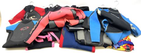 Collection of children's wet suits