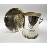 Twin handled ice bucket inscribed Louis Roederer