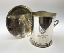 Twin handled ice bucket inscribed Louis Roederer