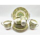 Royal Albert 'Paisley Shawl' pattern part tea set