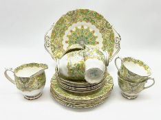 Royal Albert 'Paisley Shawl' pattern part tea set