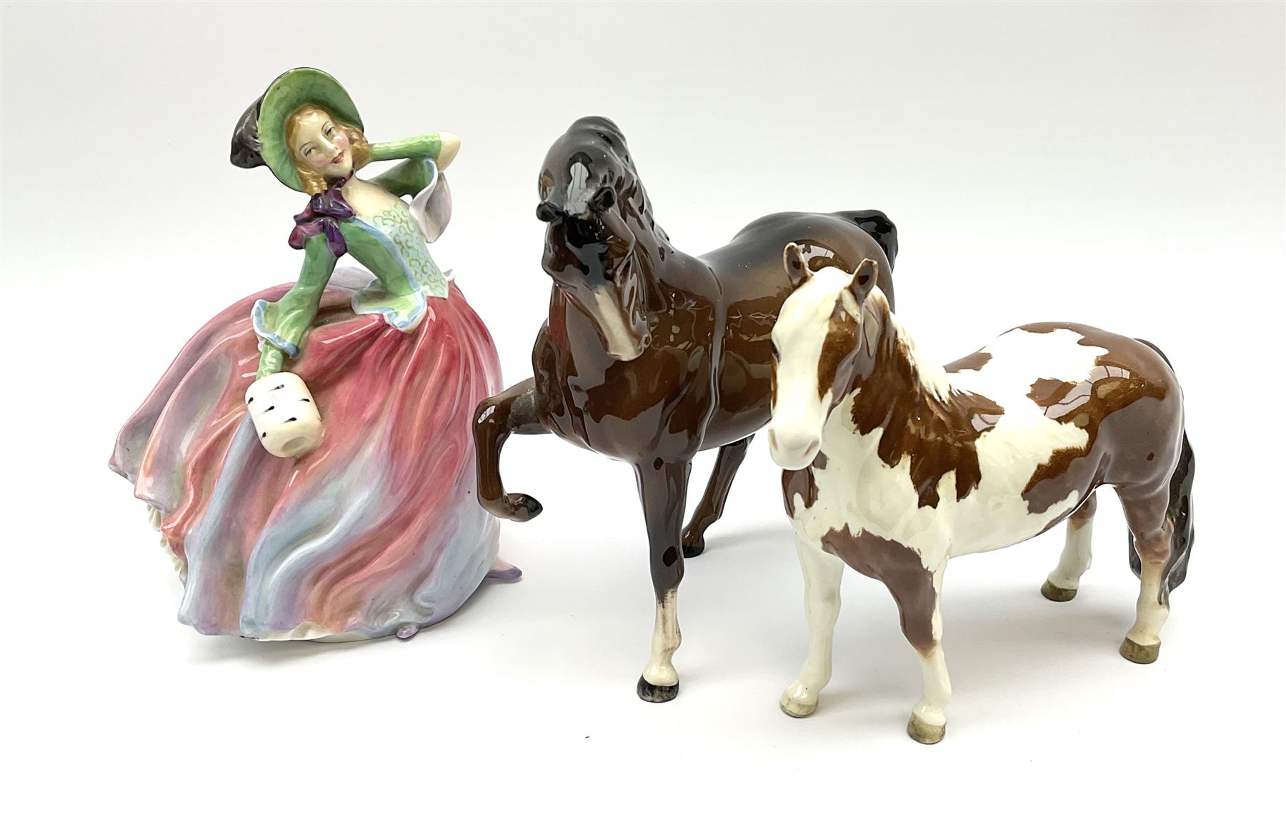 A Beswick Skewbald Pinto pony