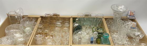 A large quantity of Victorian and later glass