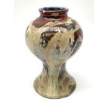 A Black Ryden pottery vase