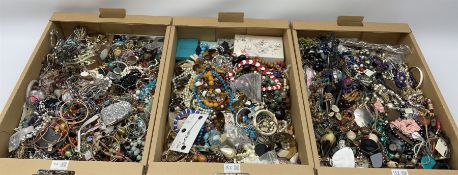 Quantity of costume jewellery including bracelets