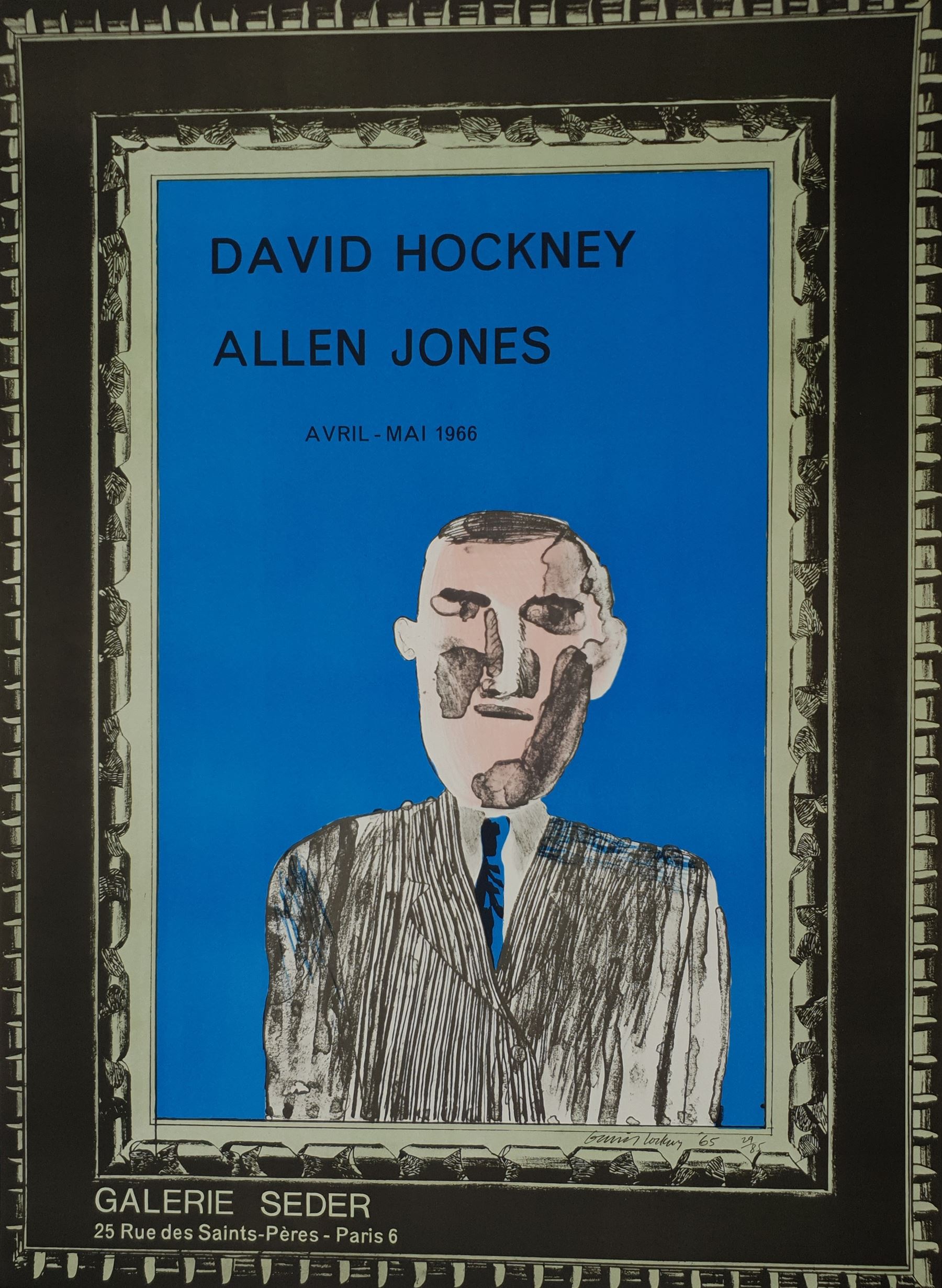 After David Hockney (British 1937-): 'David Hockney & Allen Jones'