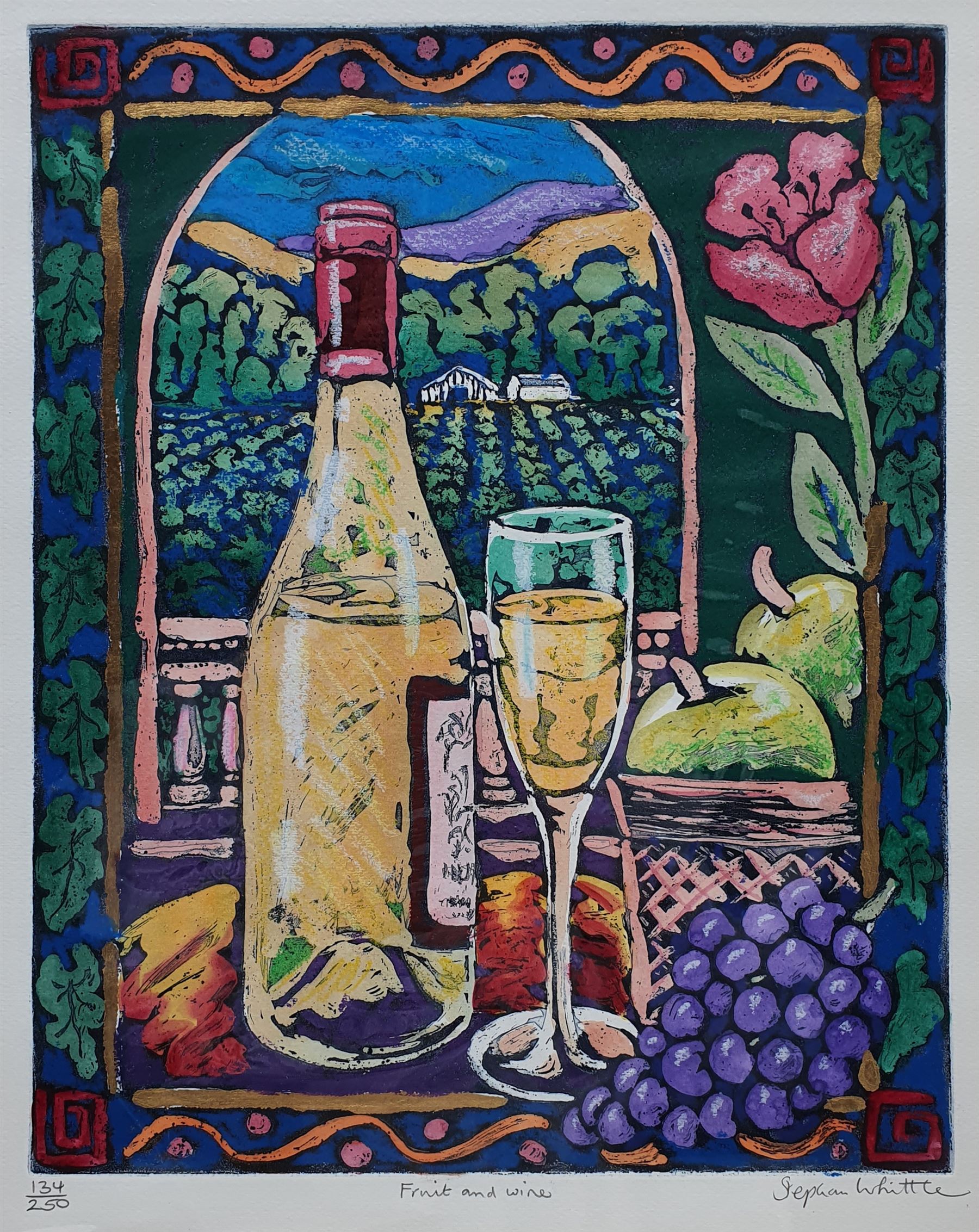 Stephan Whittle (British 1953-2000): 'Fruit and Wine'