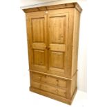 Pine double wardrobe