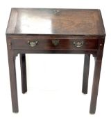 George III mahogany bureau