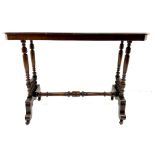 Edwardian walnut oblong occasional table