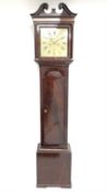 Early 19th century figured mahogany longcase clock