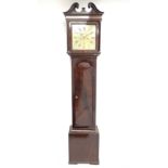 Early 19th century figured mahogany longcase clock