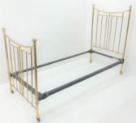 Pair of Victorian brass Maple and Co single beds