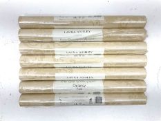 Seven rolls of Laura Ashley Delaney Gold wallpaper (W10m