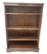 Small inlaid mahogany bookcase