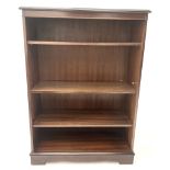 Small inlaid mahogany bookcase