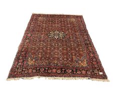 Persian Sarouk red ground rug