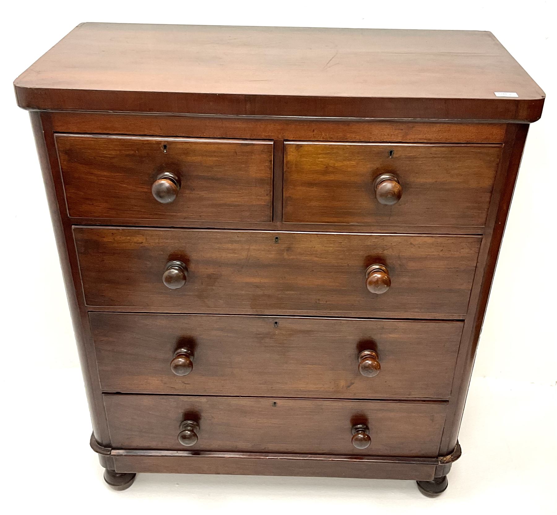 Victorian mahogany chest - Image 3 of 5