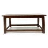 Medium rectangular oak coffee table