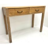 Light oak side table