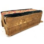 19th century upholstered blanket box