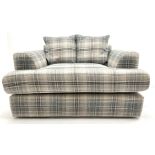 Next snuggler sofa upholstered in check fabric