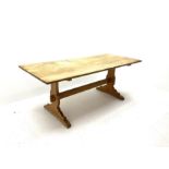 Vintage rectangular pine table