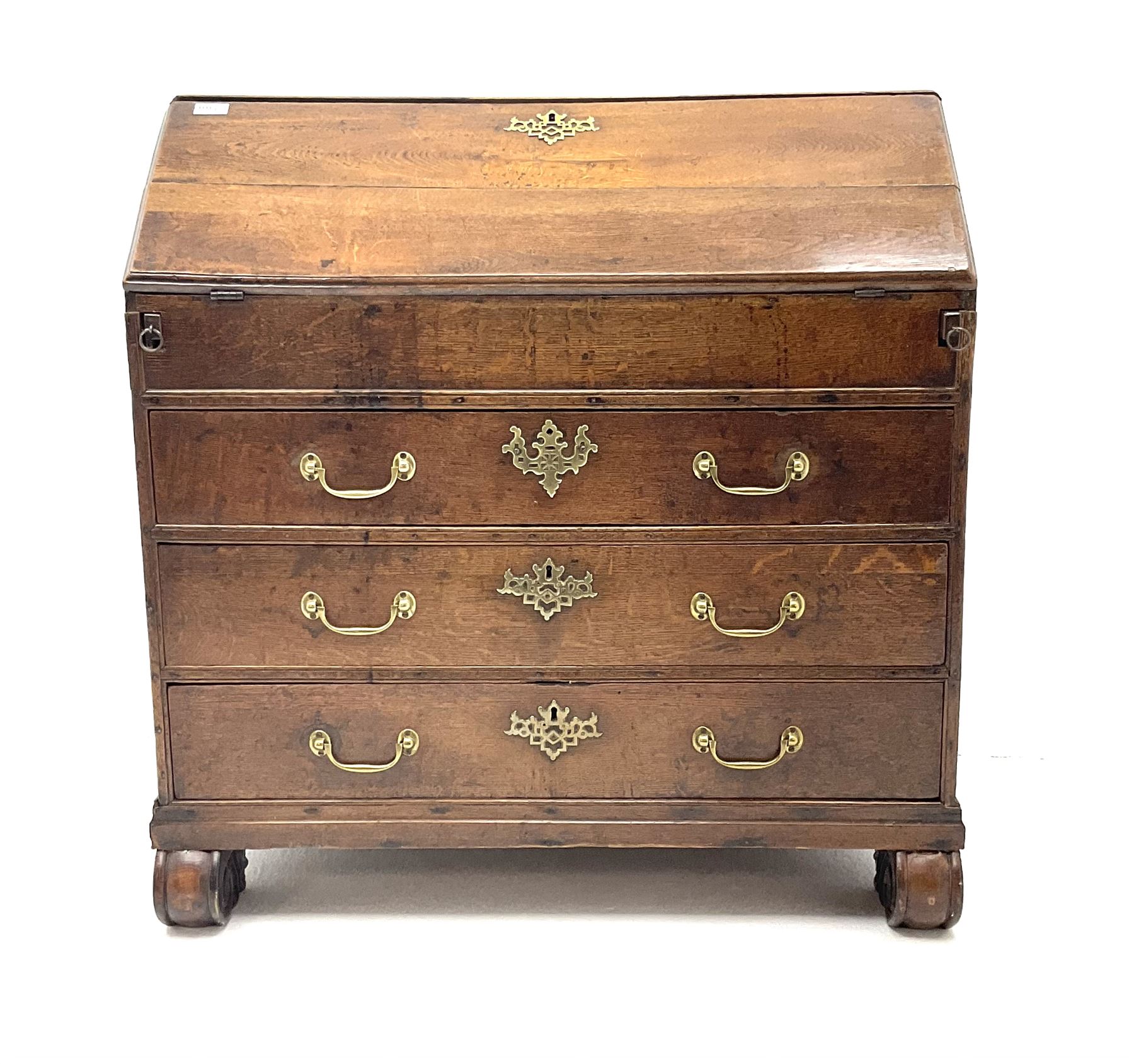 Georgian oak bureau