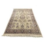 Persian style beige ground rug