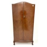 Mid century mahogany gentleman�s wardrobe