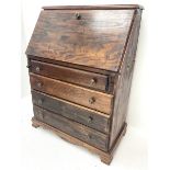 Hardwood bureau desk