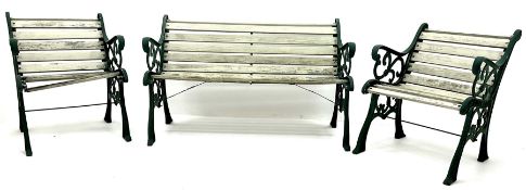 Cast iron garden bench