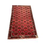 Turkish red ground rug