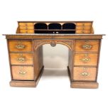 Victorian aesthetic oak movement desk