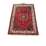 Persian style red ground rug