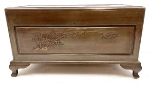 Chinese rosewood camphor wood blanket chest