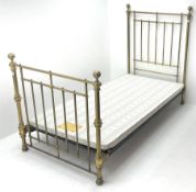 Victorian brass Heal and Sons single bed