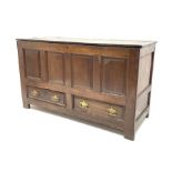 18th century oak mule chest