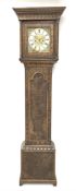 19th century carved oak longcase clock