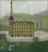 Gillian Beckles (British 1918-2016): 'Cotswold Cotton Mill'