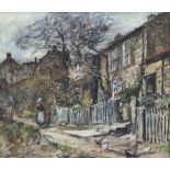 Rowland Henry Hill (Staithes Group 1873-1952): Cottages at Runswick Bay