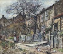 Rowland Henry Hill (Staithes Group 1873-1952): Cottages at Runswick Bay