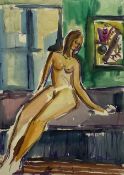 Sergie Mikhailovich Luppov (Russian 1893-1977): Female Nude