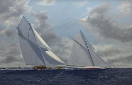 James Miller (British 1962-): Big Class Yachts