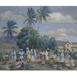 Hon. Mrs Kathleen Airini Vane (New Zealand 1891-1965): Ceylon Market